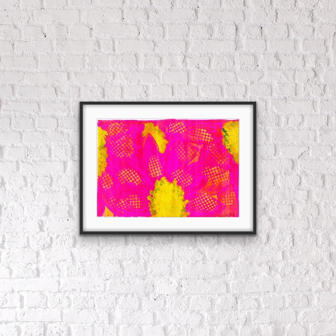 Neon Pink Flowers - Prithvi Ramkumar